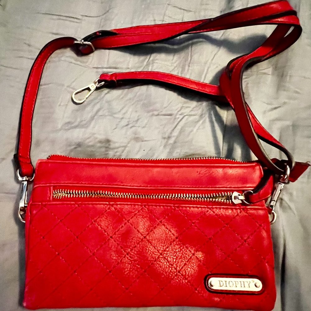 Diophy Quilted Cross Body Messenger Shoulder Purse Women Small wristlet Handbag